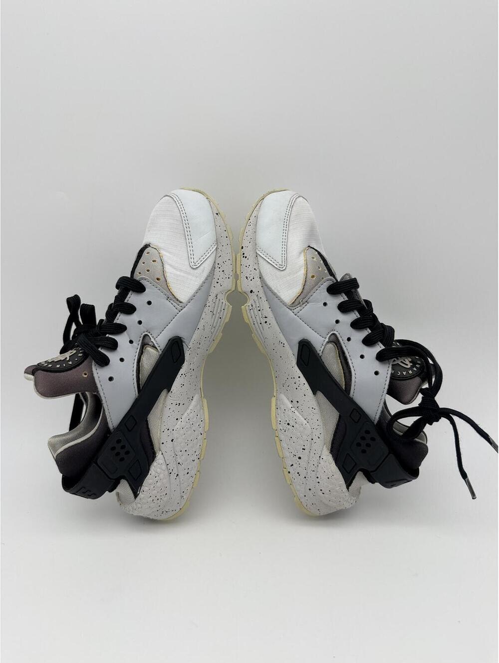 Nike Air Huarache Run Premium Men's Sneaker Pure Platinum Black Size 8 - Picture 8 of 10